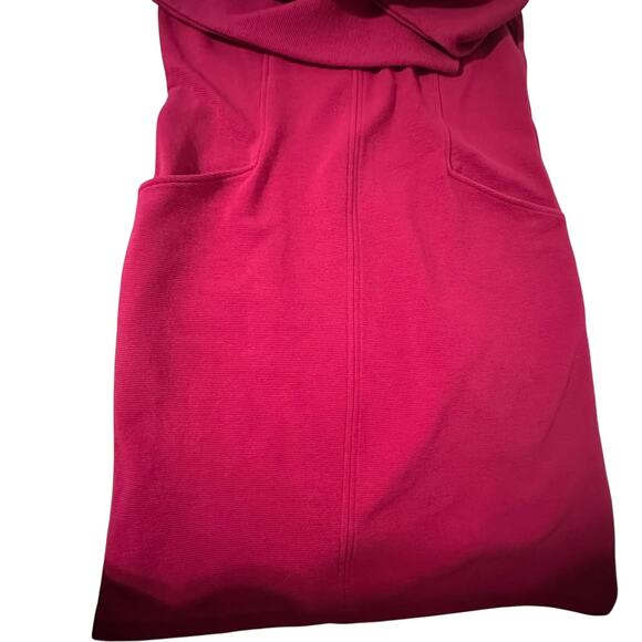 Boden Ellen Ottoman Fuchsia Long Sleeve Stretch Knit Dress (12) - Picture 10 of 10